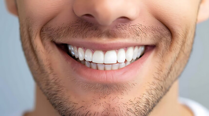 a man with a white smile 