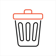 Trash  Icon editable stock vector icon