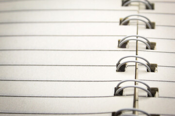 close up of a notebook