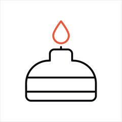 Bunsen Burner Icon editable stock vector icon