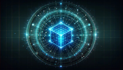 background with glowing lines