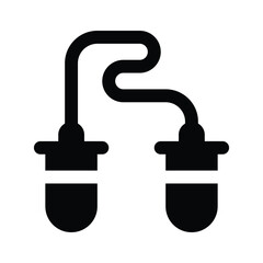 Well designed icon of jumping rope, ready to use vector