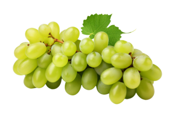 The Dancing Grapes: A Whimsical Display of Natures Bounty on a Clear PNG or White Background.