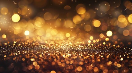 Golden glitter shiny texture background.