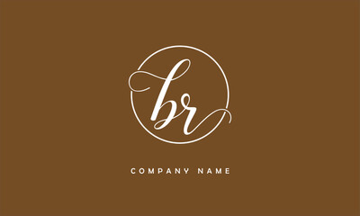 BR, RB, B, R Abstract Letters Logo Monogram