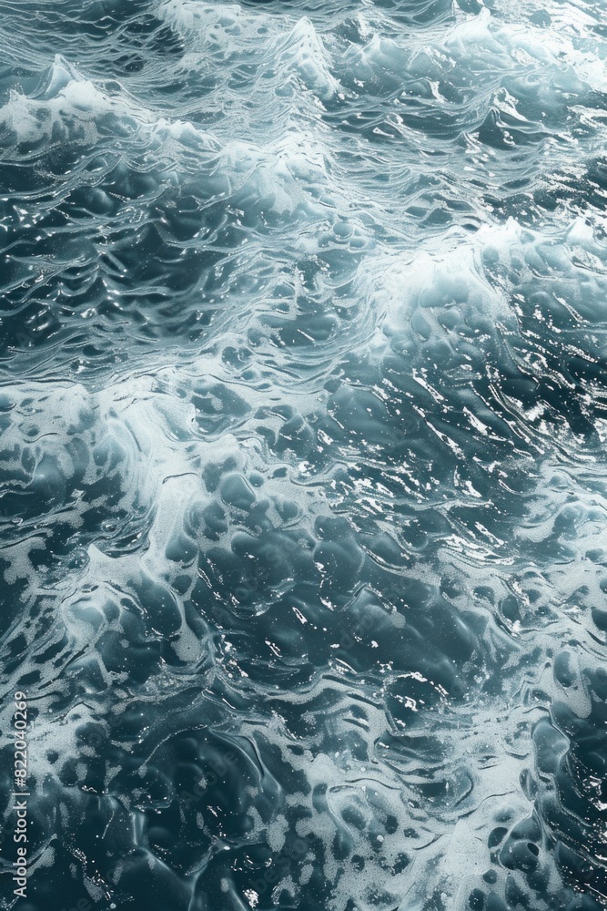 Poster close up view of water waves. suitable for nature and travel concepts