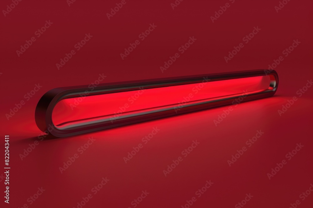 Poster a red light shining on a red surface. suitable for technology or interior design concepts