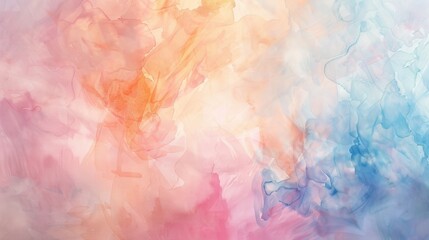 Soft, pastel hues dance across the canvas, resembling a delicate watercolor painting.