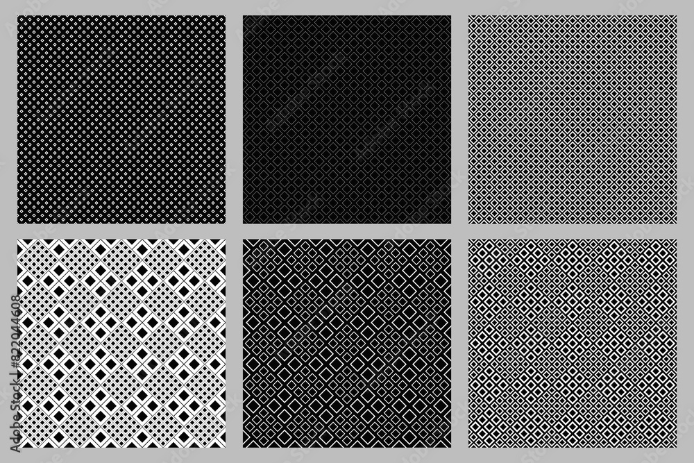 Poster geometrical square pattern background collection - abstract vector illustrations from diagonal squar