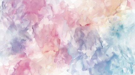 Artistic watercolor pattern background with soft pastel hues and a dreamy, ethereal quality, ideal for a romantic or whimsical project.