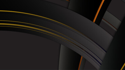 Fototapeta premium Neon gold geometry gradient background