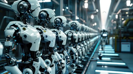 In the future, engineers and animal robots work together in heavy industrial plants to digitize data to form a digital twin.