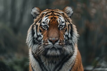 Portrait of a Siberian tiger