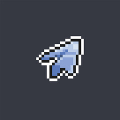 paper plane in pixel art style