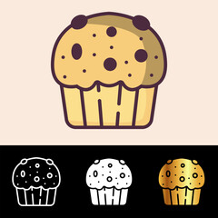 The Muffin icon adds a warm and inviting touch to bakery websites, culinary blogs, and breakfast-themed projects.