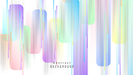 Geometric pattern of multiple color stripes soft color background