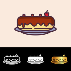 The Eclair icon adds a delightful and elegant touch to bakery websites, culinary blogs, and dessert-themed projects.