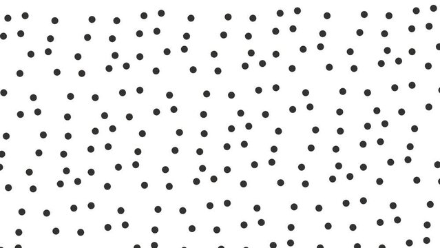 Dots or atoms located chaotically quickly fall into even rows. And so the action is repeated cyclically.
