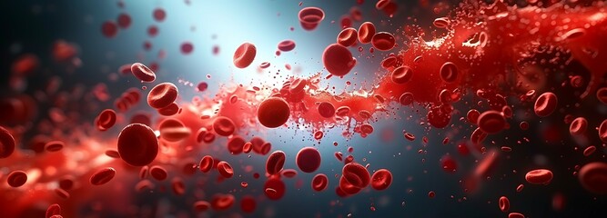  Blood cell red 3d background vein flow platelet wave cancer medicine artery abstract