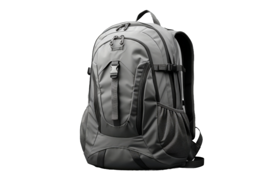 The Gray Guardian: Unzipping Secrets on a Clear PNG or White Background.