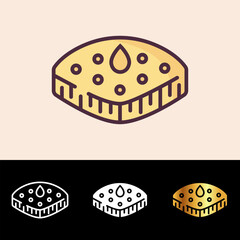 The Focaccia icon adds an aromatic and savory touch to bakery websites, culinary blogs, and Italian-themed projects.