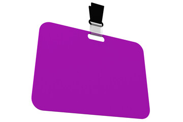 Obraz premium tesserino da visita di profilo su fondo isolato