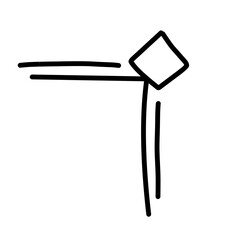 hand drawn corner border decoration