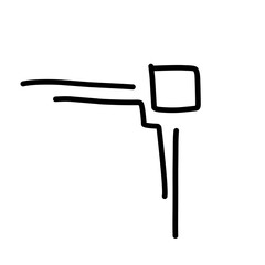 hand drawn corner border decoration