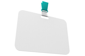 tesserino da visita di profilo su fondo isolato