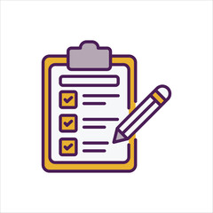 Checklist  Icon editable stock vector icon