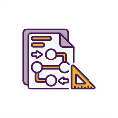 Process  Icon editable stock vector icon