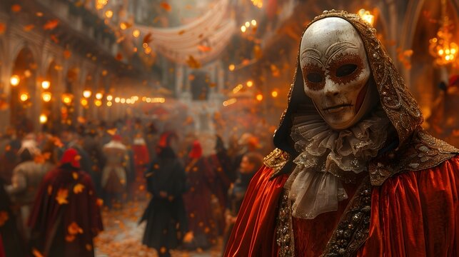 Vampires Extravagant Halloween Masquerade Ball A Night of Mystery and Elegance