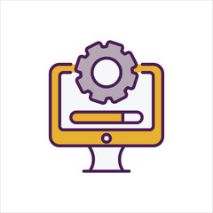 System Update Icon editable stock vector icon