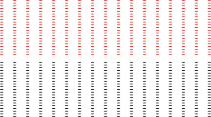 The texture is filled with red and black oblong dots.
