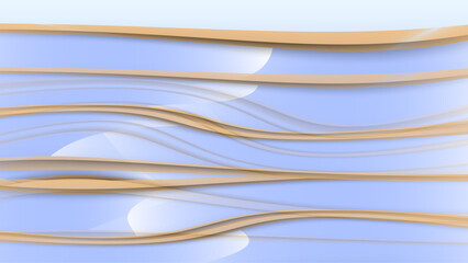 Minimalis pastel background striped lines with gold effect on light blue color background