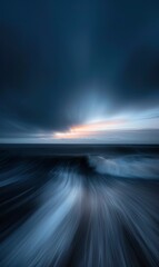 Abstract Coastal Horizon With Dynamic Skies,Photorealistic HD