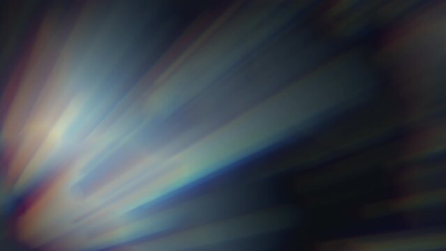 Abstract of the blurry light lines glowing on hazy black background