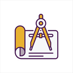 Drafting  Icon editable stock vector icon