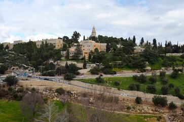 Scenic view of Mount Zion in Jerusalem, Israel