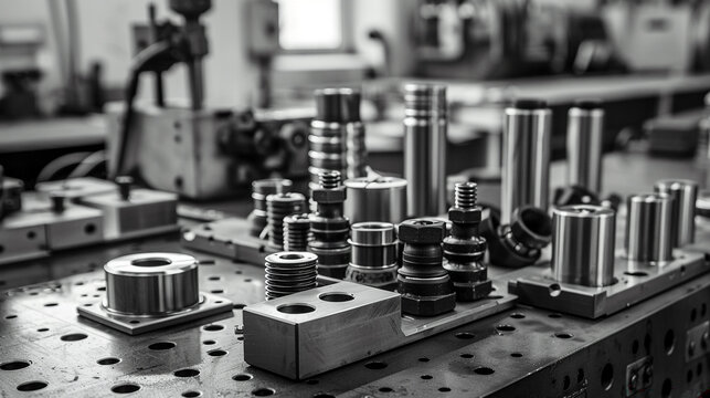 Tooling engineer designing and fabricating specialized manufacturing tools.