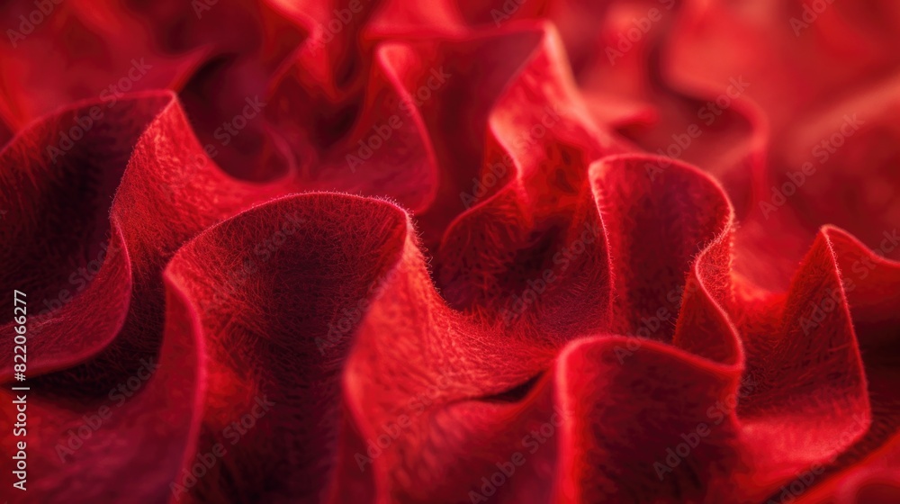 Poster a close-up view of a vibrant red flower. ideal for botanical and nature themes