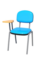 sedia di scuola con vari colori con fondo trasparente isolato 