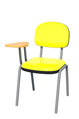 sedia di scuola con vari colori con fondo trasparente isolato 