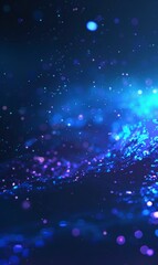Abstract Night Sky With Glowing Stars,Photorealistic HD