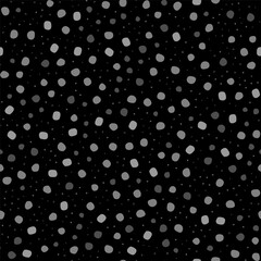 Small Random Spot Confetti. Abstract Vector Fun. Retro Round Background. Seamless Holiday Drop. Black Pattern Cool Flying. Gray Bright Christmas Frame Irregular Art Dot Splotch. White Spot Shape Dot.