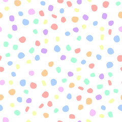 Small Vector Spot Birthday. Pink Vector Explosion Color Abstract Pastel Art. Irregular Eps Dot Texture. Color Dot. Seamless Holiday Ball. Rainbow Pattern Cool Effect. Rainbow Party Polka Background.