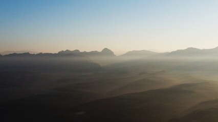 Doi Chiang Dao mountain range in Thailand