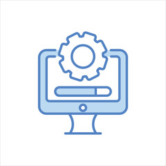 System Update Icon editable stock vector icon