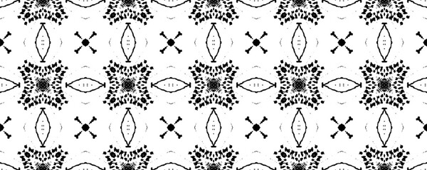 Simple Scribble Pattern. Ethnic Design Ikat Pattern. Seamless Dyed Batik. Black Color Native Boho Batik. Gray Colour Ikat Doodle Texture. Seamless Ink Scribble Design. Tribal Ink Scribble Brush.