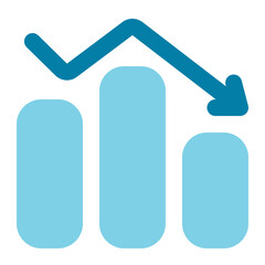 bar chart icon for illustration